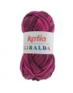 Laine Katia Giralda bordeau fushia