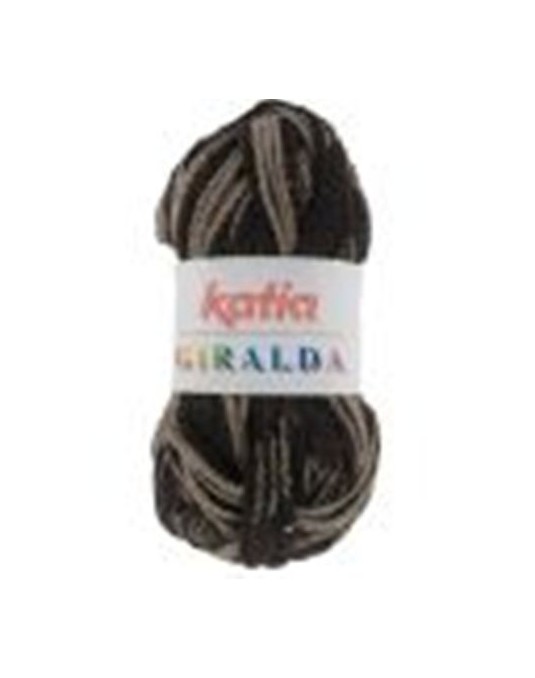 Laine Katia Giralda marron taupe