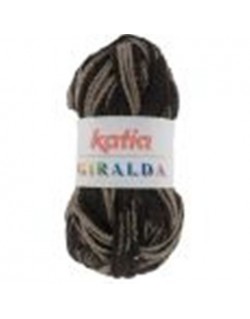 Laine Katia Giralda marron taupe