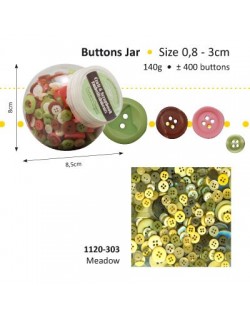 Bocal de boutons multi Meadow