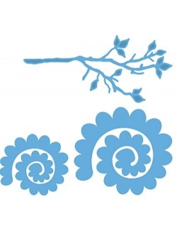 branche et fleurs 