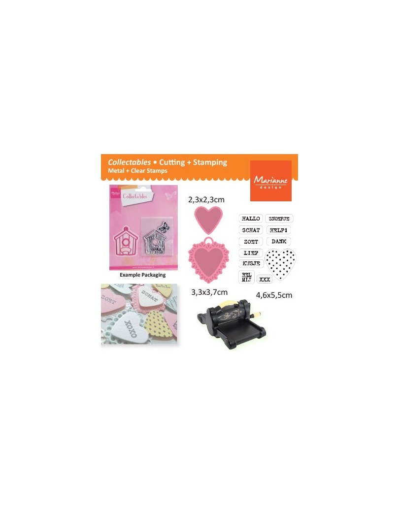Marianne Design PP2801 Tampons Transparents, Tulipes Rose Poudré Et