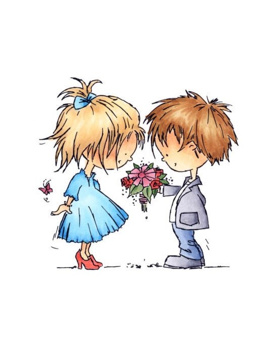 couple offrir des fleurs