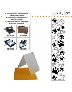 Plaque embossing pattes de chien