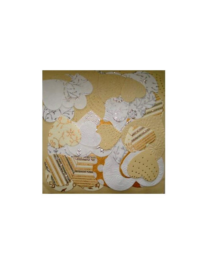 Coeurs assortiment beige