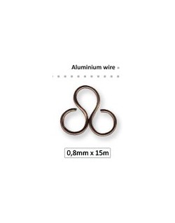 Fil déco alu bijoux 0.8 mm argent 