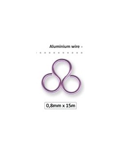 Fil déco alu bijoux 0.8 mm argent 