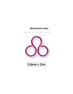 Fil déco alu bijoux 0.8 mm argent 