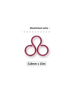 Fil déco alu bijoux 0.8 mm argent 