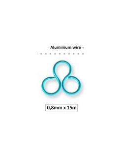 Fil déco alu bijoux 0.8 mm argent 