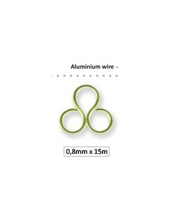 Fil déco alu bijoux 0.8 mm argent 