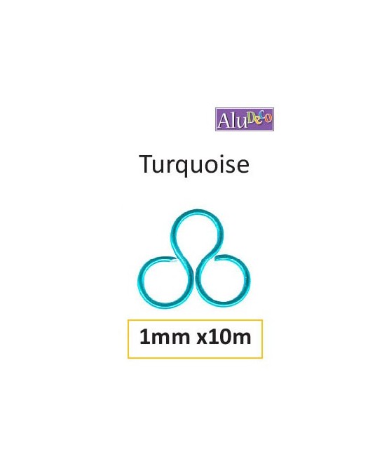 alu 1mmx10m turquoise