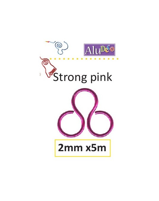 fils alu  2mm fuschia