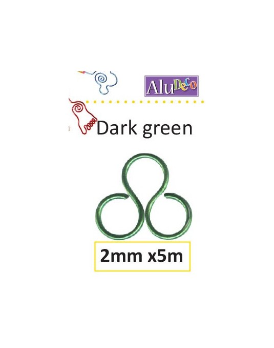 fils alu  2mm vert foncé