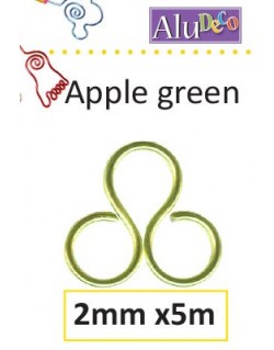 fils alu  2mm vert pomme