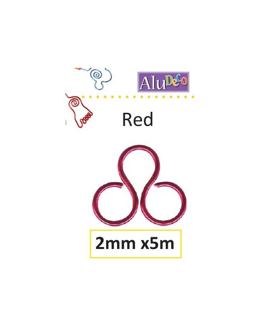 fils alu  2mm rouge