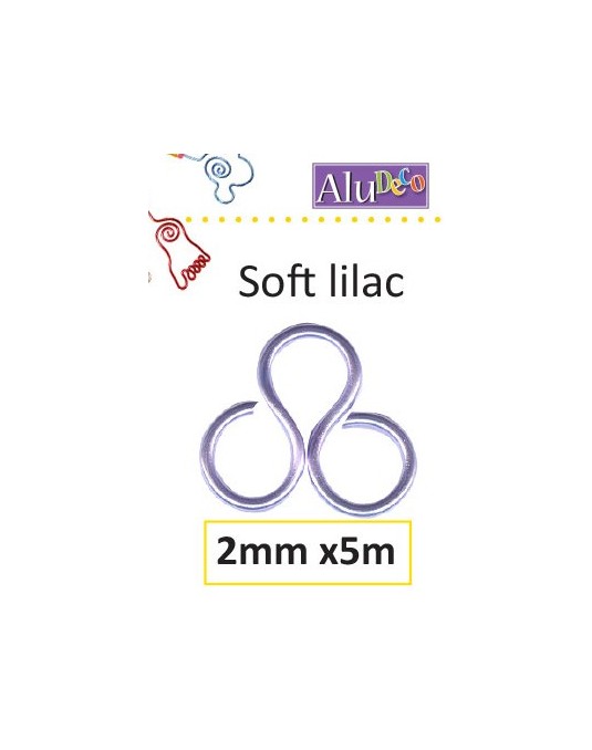 fils alu  2mm parme