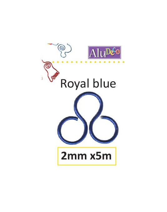 fils alu  2mm bleu royal