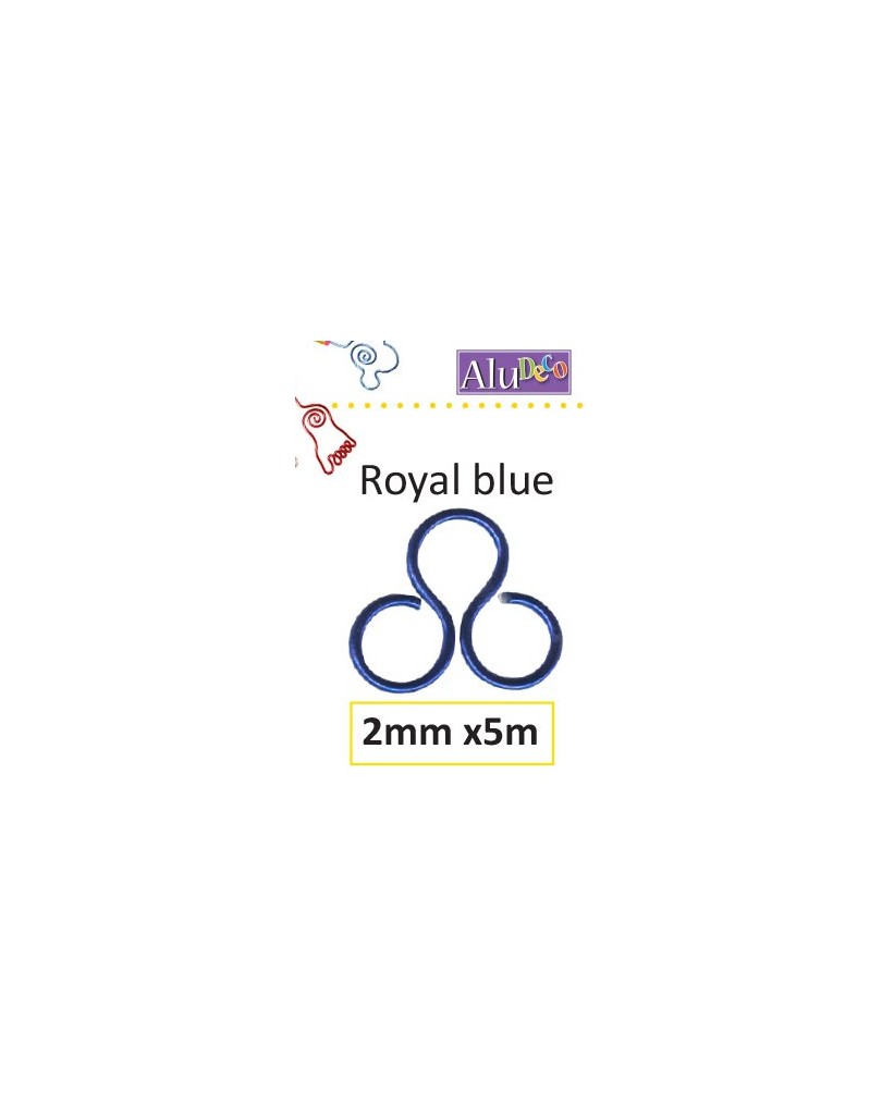 fils alu  2mm bleu royal