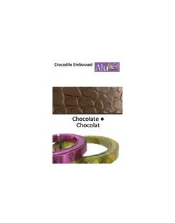 Crocodile plat chocolat