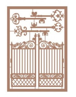 Grille de jardin + clefs