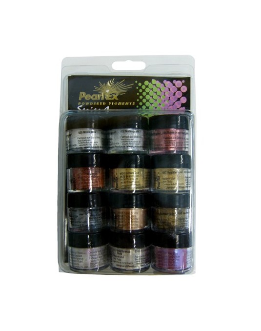 Série 1 pigment métalisé en poudre 12 pots