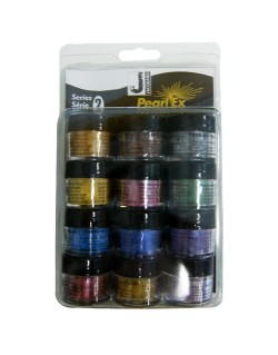 Série 2 Pearl'Ex pigment métalisé en poudre 12 pots