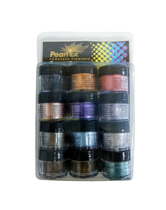 Série 1 pigment métalisé en poudre 12 pots