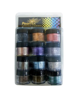 Série 3 Pearl'Ex pigment métalisé en poudre 12 pots