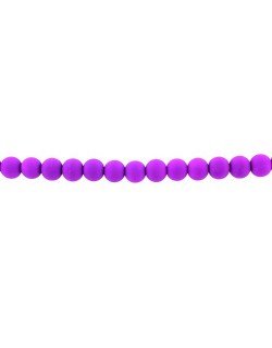 Perles en verre mat 8mm  mauve