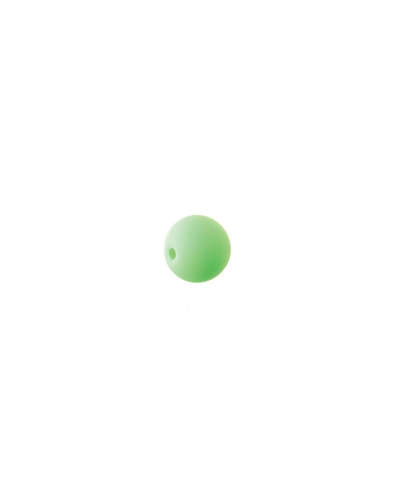 Perles en verre mat 8mm  vert