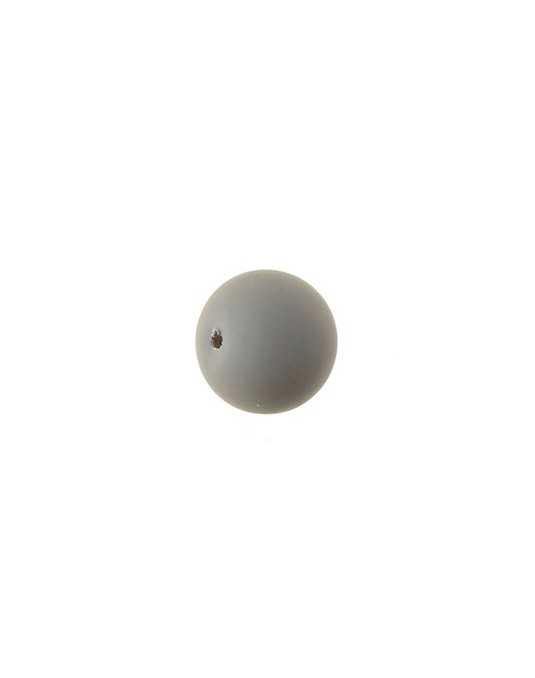 Perles en verre mat 8mm  taupe