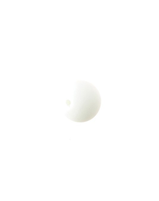 Perles en verre mat 8mm  blanc