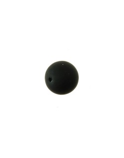 Perles en verre mat 8mm  noir