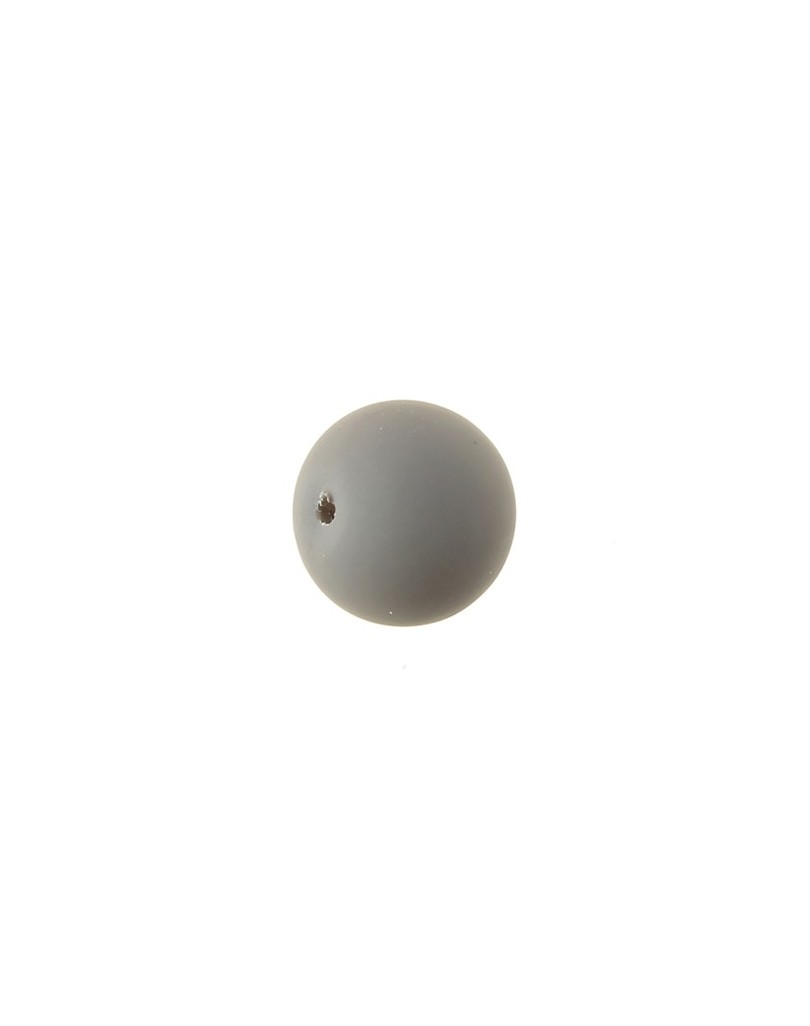 Perles en verre mat 14 taupe