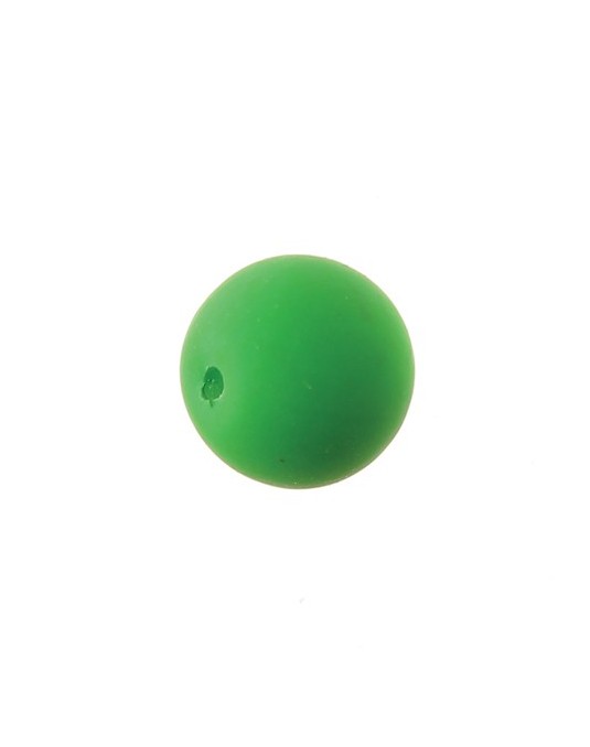 Perles en verre mat 14 vert