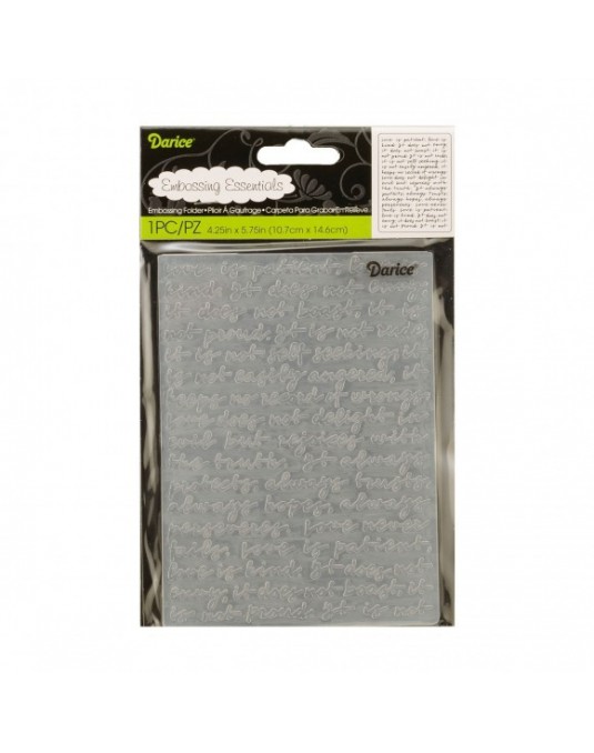 embossing écriture 