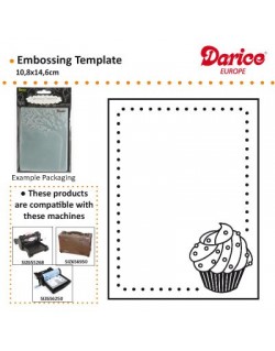 Plaque embossing cupcake