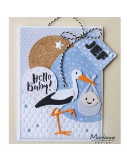 Cigogne porte bébé Marianne design